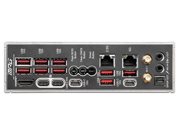 T. Madre MSI MPG X870E CARBON WIFI, 
Chipset AMD X870,
Segmento: Alto/Gamer,
Soporta: Procesadores AMD Serie 9000, 8000 y 7000, Socket AM5,
RAM: DDR5 8400/6400/4800MHz, 256GB Max,
Wi-Fi 7, USB-C 3.2, M.2,
ATX, Ptos: 2xPCIE5.0x16, 1xPCIE4.0x16.