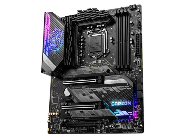T. Madre MSI MPG Z590 GAMING CARBON WI-FI, Chipset Intel Z590,
Soporta: Intel 10ma y 11va Generación de Socket 1200,
Memoria: DDR4 5333/3200/2133 MHz, 128GB Max,
Integrado: Audio HD, Red, Wi-Fi,
USB 3.1, SATA 3.0,
ATX, Ptos: 3xPCIE3.0x16, 2xPCIE3.0x