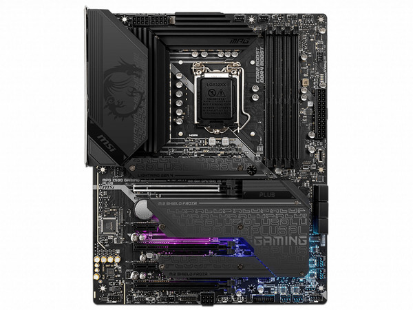 T. Madre MSI MPG Z590 GAMING PLUS, Chipset Intel Z590,
Soporta: Intel 10ma y 11va Generación de Socket 1200,
Memoria: DDR4 5333/3200/2133 MHz, 128GB Max,
Integrado: Audio HD, Red,
USB 3.1, SATA 3.0,
ATX, Ptos: 3xPCIEx16, 2xPCIE3.0x1.