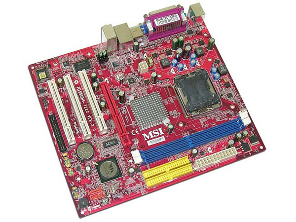 T. Madre MSI PM8PM-V, ChipSet VIA P4M800 Pro,
Soporta: Pentium D, Pentium 4, FSB 1066/800/533MHz,
Integrado: Audio, Video S3 UniChrome Pro, Red,
Memoria: DDRII 533/400, 2 Bancos, 2GB Max,
Diseño: MicroATX, Ptos: 1x AGP 8X, 3x PCI