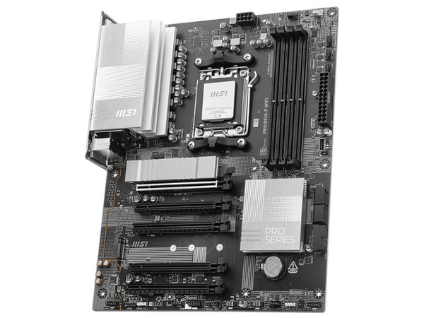Tarjeta Madre MSI PRO B840-P WIFI, 
Chipset AMD B840, Socket AM5, 
Soporta Procesadores AMD Ryzen 7000 Series,
Memoria DDR5 hasta 8000 MHz, 
Wi-Fi 7, ATX, USB-C, PCIe 4.0/5.0.