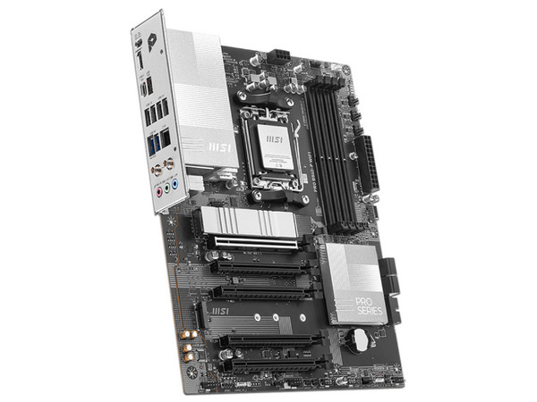 Tarjeta Madre MSI PRO B840-P WIFI, 
Chipset AMD B840, Socket AM5, 
Soporta Procesadores AMD Ryzen 7000 Series,
Memoria DDR5 hasta 8000 MHz, 
Wi-Fi 7, ATX, USB-C, PCIe 4.0/5.0.