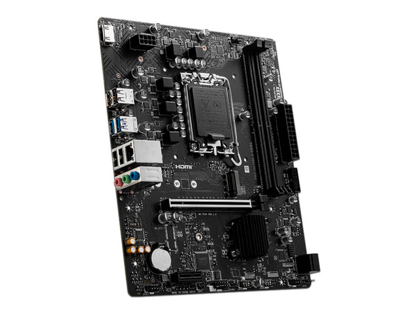 T. Madre MSI PRO H610M-S,
Chipset Intel H610,
Segmento: Básico,
Soporta: Intel 12va, 13va y 14va Gen, Socket 1700,
Memoria: DDR4 3200/ 2666/ 2133 MHz, 64GB Max,
Audio HD, Red, USB 3.2, SATA 3.0, M.2,
Micro-ATX, Ptos: 1xPCIE4.0x16, 1xPCIE3.0x1.