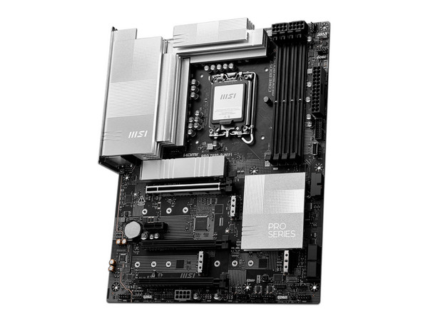 T. Madre MSI PRO Z890-P WIFI:
Chipset Intel Z890,
Segmento: Alto/Gamer,
Soporta: Procesadores Intel Core Ultra (Series 2), Socket: LGA 1851,
RAM: DDR5 9200/ 6400/6400/4800 MHz, 256GB Máx,
AudioHD, Red, USB 3.0 y SATA 3.0,
M.2, ATX, Ptos:3x PCI-E x1