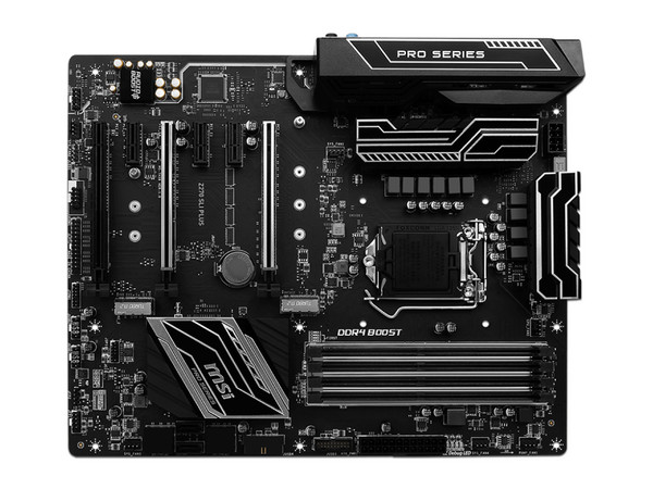 T. Madre MSI Z270 SLI PLUS, ChipSet Intel Z270, 
Soporta:  Core i7 / i5 / i3 de 6ta y 7ma genaración de Socket 1151,
Memoria: DDR4 3800(OC)/3000(O.C.)/ 2133 MHz, 64GB Max,
Integrado: Audio HD, Red, 
ATX, Ptos: 3xPCIE 3.0 x16, 3xPCIE 3.0 x1.