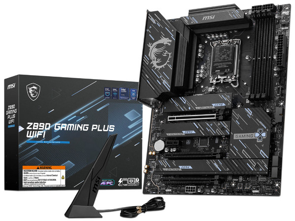 T. Madre MSI Z890 GAMING PLUS WIFI, 
Chipset Intel Z890,
Segmento: Alto/Gamer,
Soporta: Procesadores Intel Core Ultra (Series 2), Socket LGA 1851,
RAM: DDR5 9200, 6400, MHz, hasta 256GB Max,
Audio HD, Red, Wi-Fi 7, USB 3.2, SATA, 
ATX, M.2, PCIe 5.