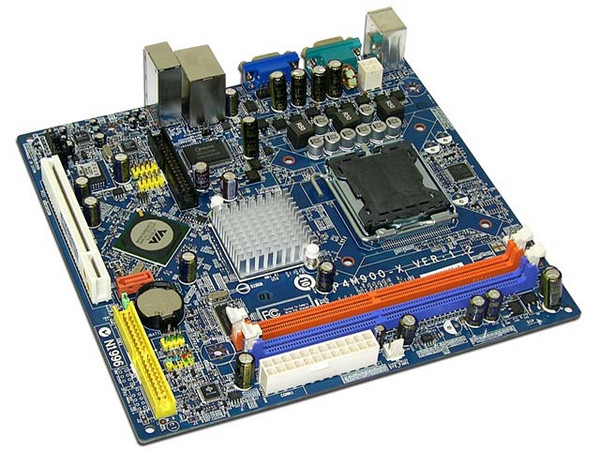 T. Madre MSI P4M900-X, ChipSet VIA P4M900,
Soporta: Celeron400, DualCore, Core2Duo,
Integrado: Audio, Red, Video S3,
Memoria: DDR1 400/333/266 y DDRII 667/533/400,
Diseño: microATX, Ptos: 1xPCI