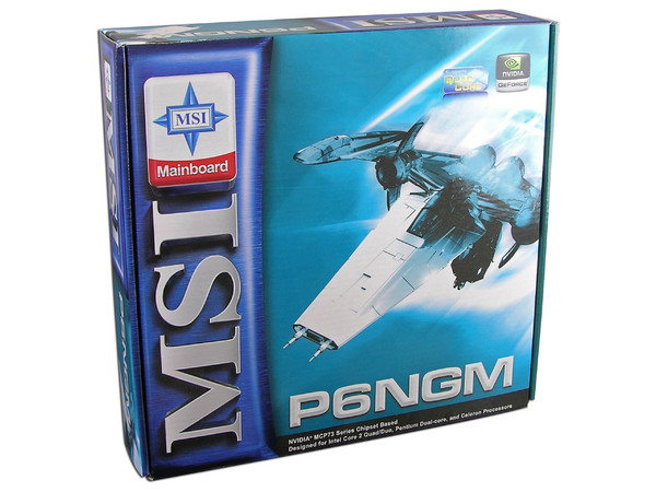  T. Madre MSI P6NGM-L, ChipSet nForce610i,
Soporta: Celeron400, DualCore, Core2Duo, Quad,
Integrado: Audio 7.1, Red, GeForce7050,
Memoria: DDR2 533/667MHz, 2 Bancos, 4GBMax,
Diseño: microATX, Ptos: 2xPCI, 1xPCEx16, 1xPCEx1