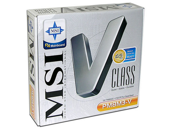 T. Madre MSI PM8M3-V, ChipSet VIA P4M800CE,
Soporta: Intel LGA775 de 800/533MHz,
Integrado: Audio, Video S3 UniChrome Pro, Red,
Memoria: DDR 333/400, 2 Bancos, 2GB Max,
Diseño: MicroATX, Ptos: 1x AGP 8X, 2x PCI