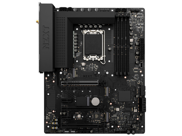 T. Madre NZXT N7 Z790, Chipset Intel Z790,
Soporta: Intel 12va y 13va Generación, Socket 1700,
Memoria: DDR5 5000+(OC)/4800MHz, 128GB Max,
Integrado: AudioHD, Red, USB 3.2 y SATA 3.0, M.2,
ATX, Ptos: 1xPCIE5.0x16, 2xPCIE4.0x16