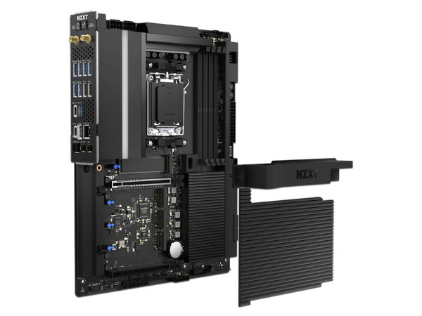 T. Madre NZXT N9, 
Chipset AMD X870E,
Segmento: Alto/Gamer
Soporta: Procesadores AMD 9000, 8000 y 7000, Socket AM5, 
Memoria: 4 Puertos DDR5, 
Integrado: Wi-Fi 7, Bluetooth v5.4, Audio HD, USB 3.2, ATX, 
Ptos: 1xPCIE5. Color Negro