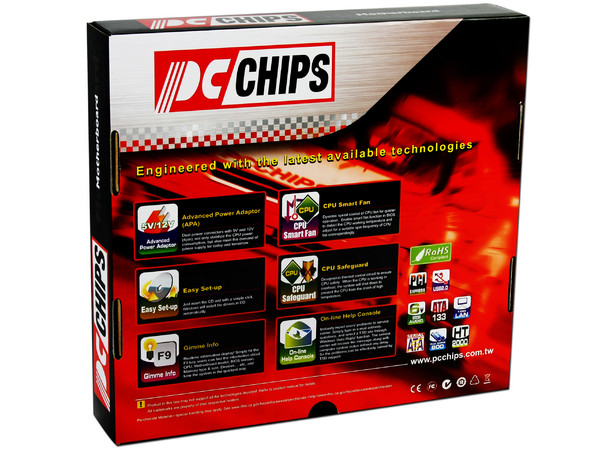 T. Madre PCCHIPS A15G, ChipSet nVIDIA MCP61P,
Para: Phenom II, Athlon II, Socket AM2+ y AM3,
Integrado: Video nVIDIA, Audio HD, Red 10/100,
Memoria: 2x DDR2, Max. 8GB, Diseño Micro ATX,
Ptos: 1xPCI-E X16, 1xPCI-E X1, 2xPCI