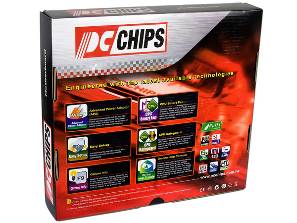 T. Madre PCCHIPS A51G, ChipSet NVIDIA MCP61P,
Para: Phenom II, Athlon II, Socket AM3,
Integrado: Video GeForce 6150, Audio, Red 10/100,
Memoria: 2x DDR3, Max. 8GB, Diseño Micro ATX,
Ptos: 1xPCI-E X16, 1xPCI-E X1, 2xPCI