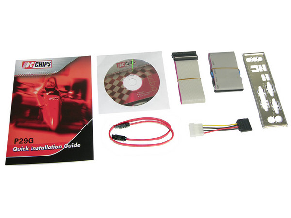 T. Madre PCCHIPS P29G, ChipSet VIA P4M890,
Soporta: Core 2 Duo, Pentium 4/D, FSB 1066/800/533MHz,
Integrado: Video, Audio AC97, Red 10/100,
Memoria: 2x DDR2, Max. 4GB, Diseño MicroATX,
Ptos: 1xPCI-E X16, 2xPCI, 1xCNR