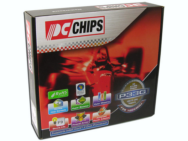 T. Madre PCCHIPS P33G (V1.0), ChipSet SIS 671FX/968,
Soporta: Pentium 4, D, Core2Duo, 533/800/1066MHz,
Integrado: Audio 5.1, Red AC131 10/100Mbps,
Memoria: DDR2 667/533, 2 Bancos, 4GB Max,
Diseño: MicroATX, Ptos: 1xPCEx16, 1xPCI Exp, 2xPCI