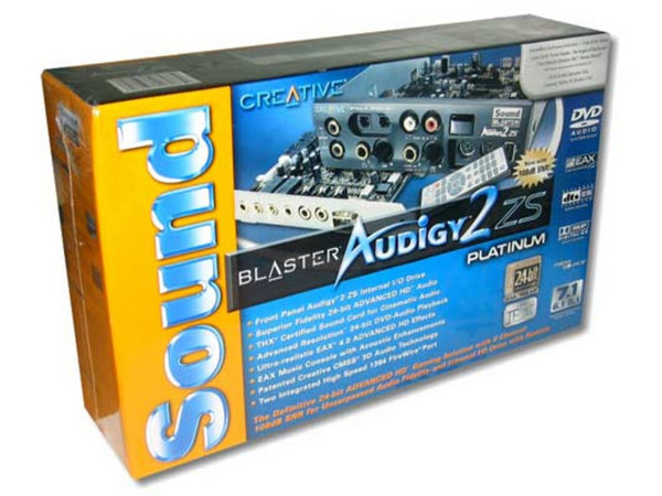Tarjeta de Sonido Sound Blaster Audigy 2 ZS, Platinum
