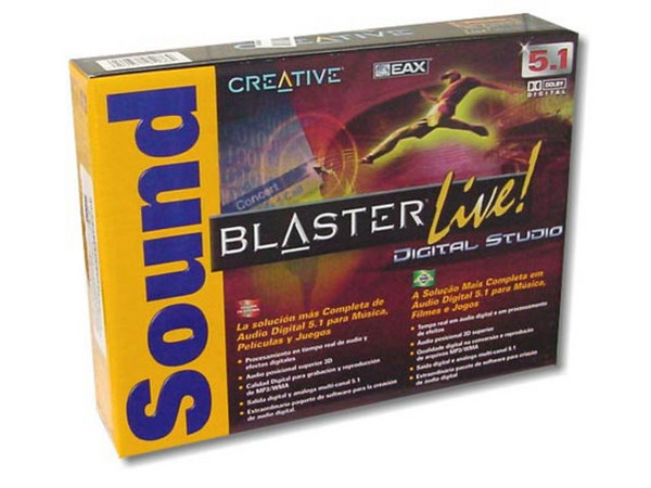 Tarjeta de Sonido Sound Blaster Live! 5.1 Digital Studio