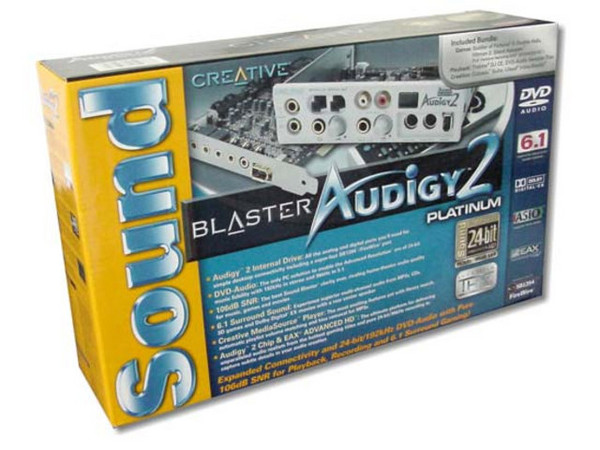 Tarjeta de Sonido Sound Blaster Audigy 2, Platinium