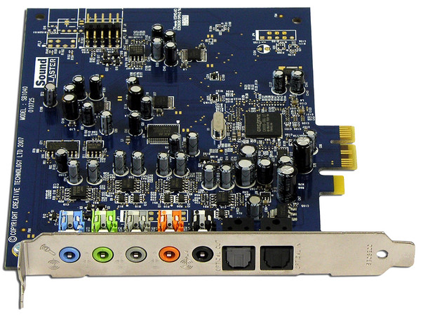 Tarjeta de Sonido Creative Sound Blaster X-Fi Xtreme Audio 7.1, 5.1 con entrada y salida Óptica Digital, para PCI Express