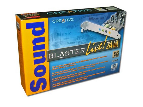 Tarjeta de Sonido Sound Blaster Live! 24-Bit, Sonido 7.1, 6.1 y 5.1, PCI.