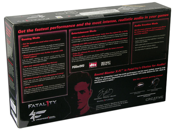 Tarjeta de Sonido Creative Blaster Fatality X-Fi Xtreme Gamer 64M