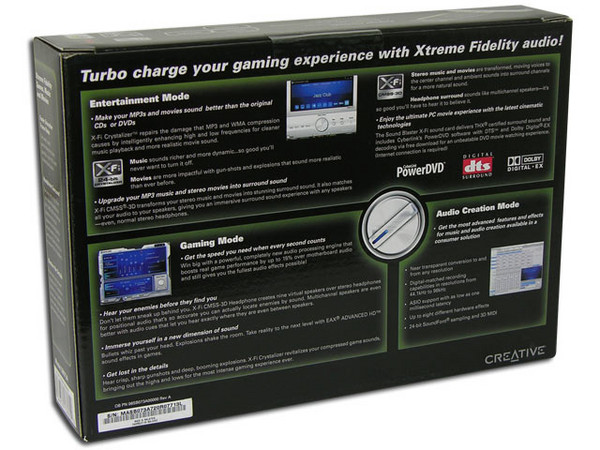 Tarjeta de Sonido Creative Sound Blaster X-Fi Xtreme Gamer, 5.1, 6.1 y 7.1