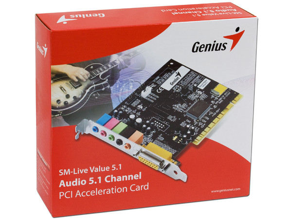 Tarjeta de Sonido Genius SM-Live Value 5.1, PCI.