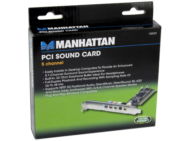 Tarjeta de Sonido Manhattan 5.1, PCI