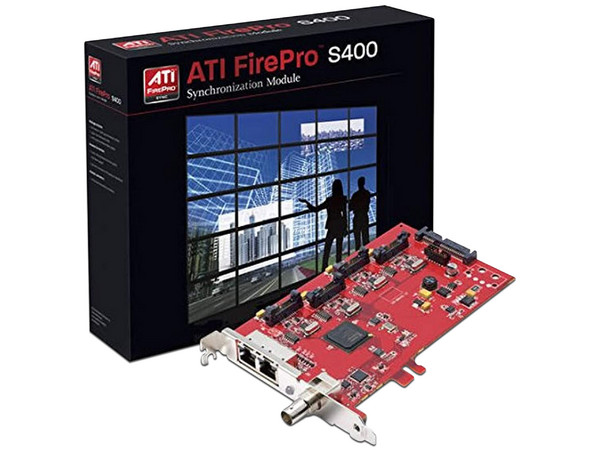 Tarjeta de Video AMD Radeon FirePro S400, 2xRJ45, 1x Entrada Genlock en BNC, PCI.