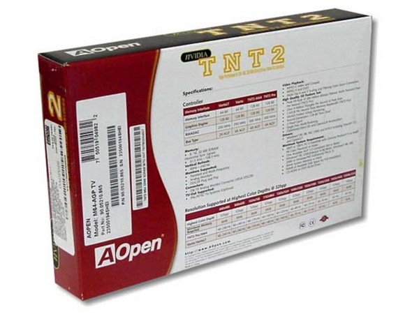 T. de Video AOpen TNT2-M64 con 32Mb y Salida a TV.