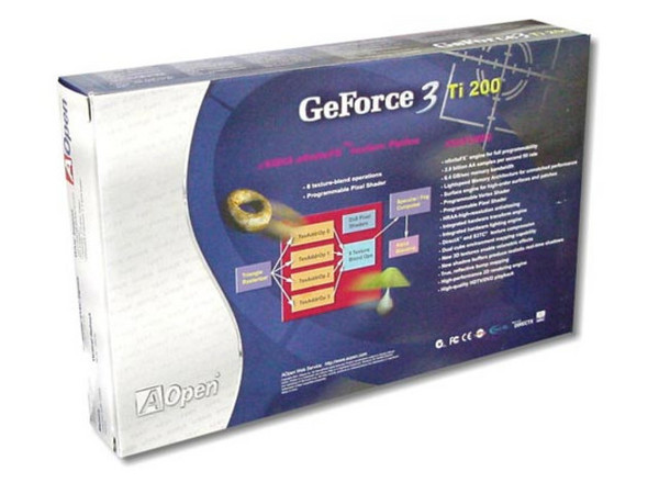 T. de Video AOpen, GForce3 TI200, 128MB DDR con Salida a TV