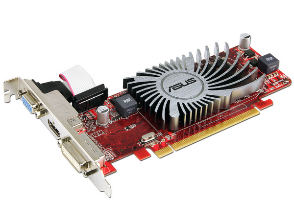 Tarjeta de Video Asus AMD Radeon HD 6450 Silent, 1GB DDR3, HDMI, DVI, VGA. Puerto PCI Express 2.1
