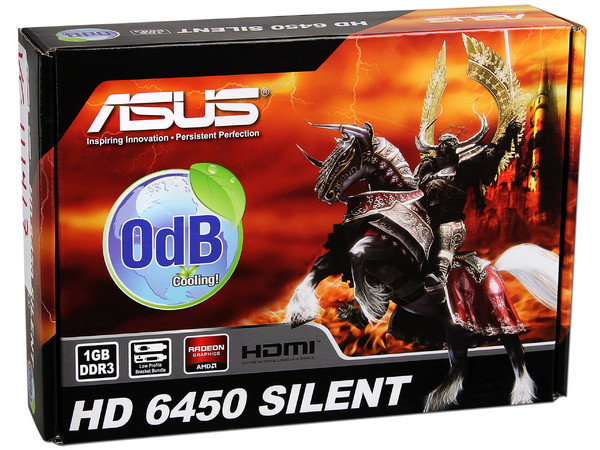 Tarjeta de Video Asus AMD Radeon HD 6450 Silent, 1GB DDR3, HDMI, DVI, VGA. Puerto PCI Express 2.1