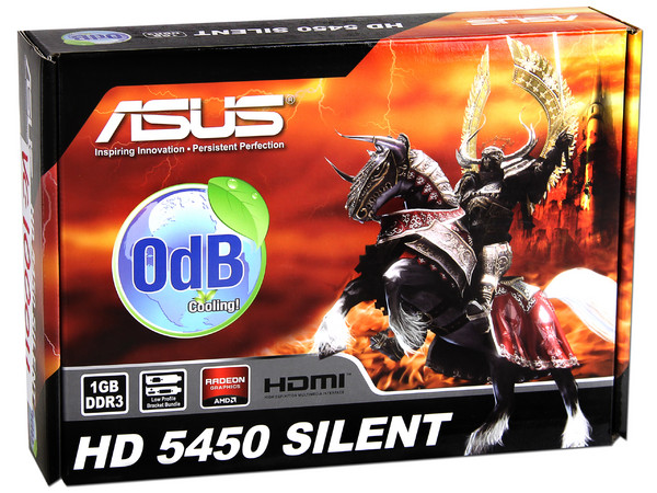 Tarjeta de Video Asus AMD Radeon HD 5450 Silent, 1GB DDR3, HDMI, DVI, VGA. Puerto PCI Express 2.1