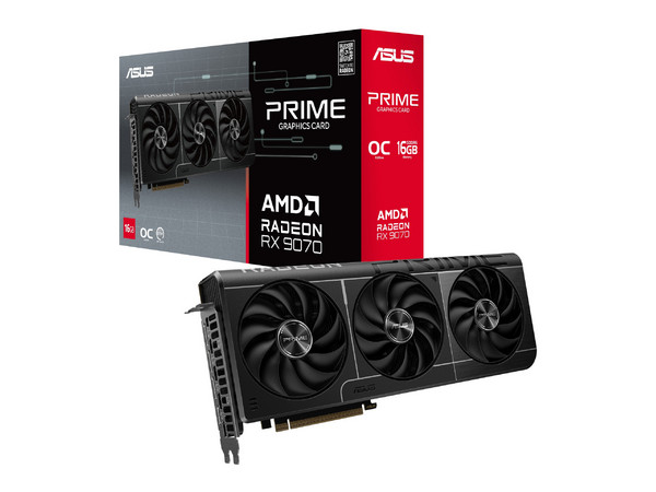 Tarjeta de Video AMD Radeon RX 9070 ASUS PRIME, 16GB GDDR6, 1xHDMI, 3xDisplayPort, PCI Express x16 5.0