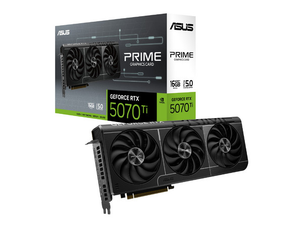 Tarjeta de Video ASUS PRIME GeForce RTX 5070 Ti de 16GB GDDR7, 1x HDMI, 3x DisplayPort, PCI Express x16 5.0.