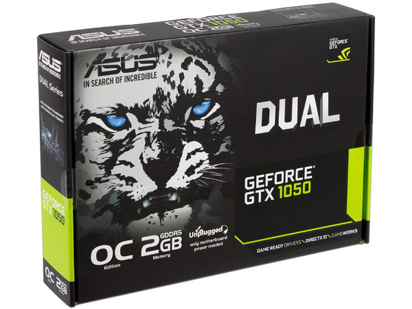 Tarjeta de Video NVIDIA ASUS GeForce GTX 1050 DUAL OC, 2GB GDDR5, 1xHDMI, 1xDVI, 1xDisplayPort, PCI Express x16 3.0
