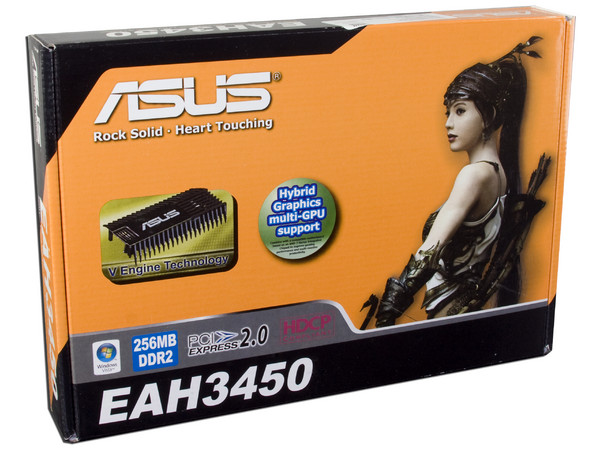 Tarjeta de Video ASUS ATI HD 3450, 256MB DDR2, Salida a TV, DirectX 10.1, Puerto PCI Express 2.0
