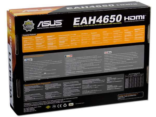 Tarjeta de Video ASUS ATI EAH4650, 1GB DDR2, Salida a TV HDMI, Puerto PCI Express 2.0   