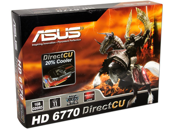 Tarjeta de Video Asus AMD Radeon HD 6770 DirectCU, 1GB GDDR5, HDMI, DVI. Puerto PCI Express 2.1