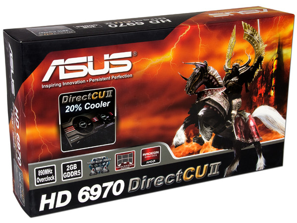 Tarjeta de Video Asus AMD Radeon HD 6970 DirectCU II, 2GB GDDR5, DisplayPort, DVI. Puerto PCI Express 2.1