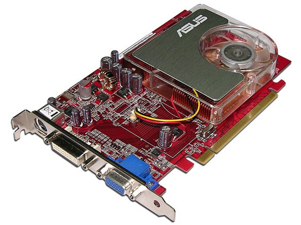 T. de Video ASUS Radeon EAX1600PRO con 256MB DDR2, Salida a TV. Puerto PCI Express x 16