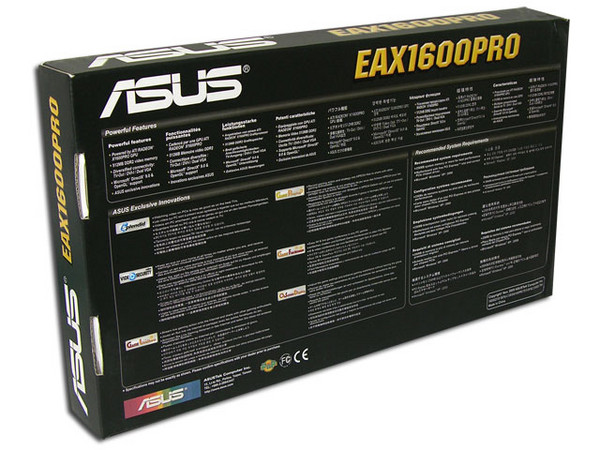 T. de Video ASUS Radeon EAX1600PRO con 512MB DDR2, Salida a TV. Puerto PCI Express x 16