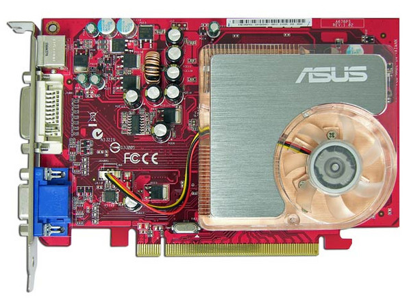 Tarjeta de Video ASUS EAX1650PRO, 256MB GDDR2, ATI Radeon X1650 PRO, PCI Express x16. Conector DVI/VGA y Salida a TV.