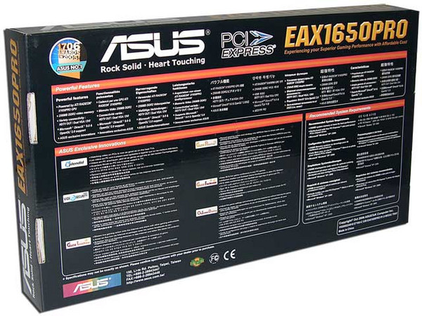 Tarjeta de Video ASUS EAX1650PRO, 256MB GDDR2, ATI Radeon X1650 PRO, PCI Express x16. Conector DVI/VGA y Salida a TV.