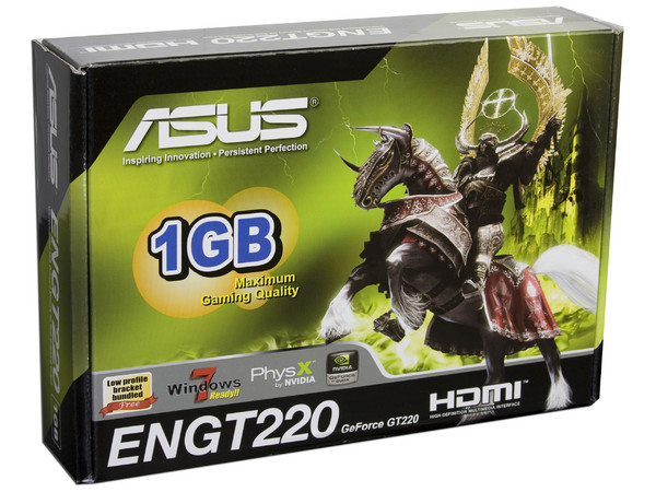 Tarjeta de Video ASUS NVIDIA GeForce GT 220, 1GB DDR2, HDMI. Puerto PCI Express 2.0