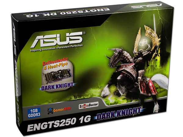 Tarjeta de Video ASUS NVIDIA GeForce GTS 250 Dark Knigth, 1GB DDR3. Puerto PCI Express 2.0