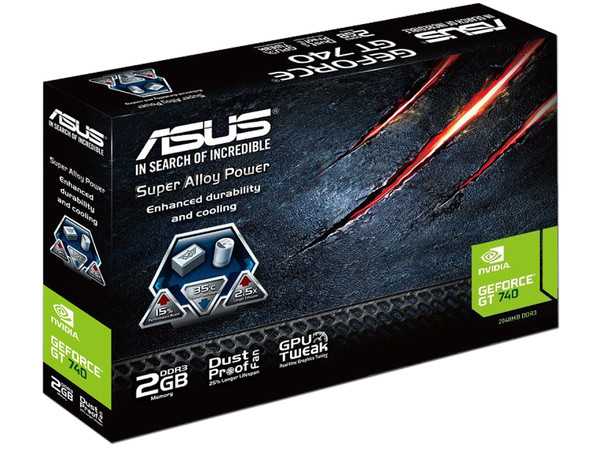 Tarjeta de Video NVIDIA ASUS GeForce GT 740, 2GB GDDR3, 1xHDMI, 1xDVI, 1xVGA, PCI Express x16 3.0