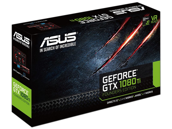 Tarjeta de Video NVIDIA GeForce GTX 1080 Ti ASUS Founders Edition, 11GB GDDR5X, 1xHDMI, 3xDisplayPort, PCI Express x16 3.0