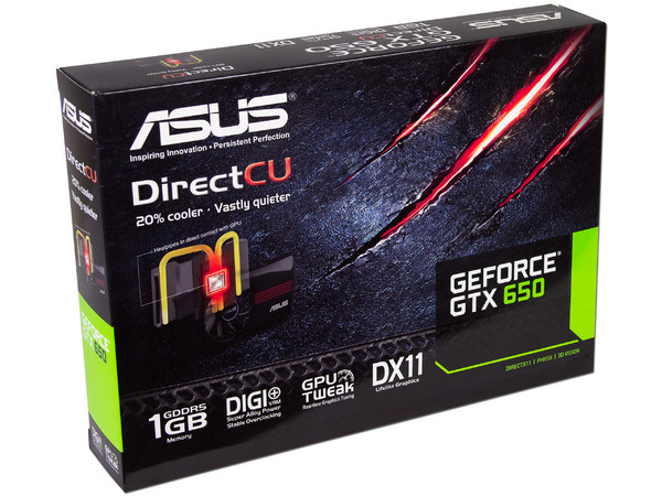 Tarjeta de Video ASUS NVIDIA GeForce GTX 650, 1 GB GDDR5, HDMI, DVI. Puerto PCI Express 3.0.